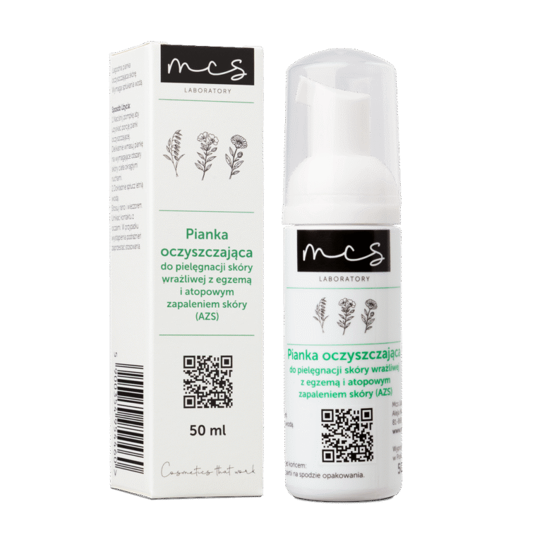 Pianka oczyszczająca do pielęgnacji skóry wrażliwej z egzemą i atopowym zapaleniem skóry