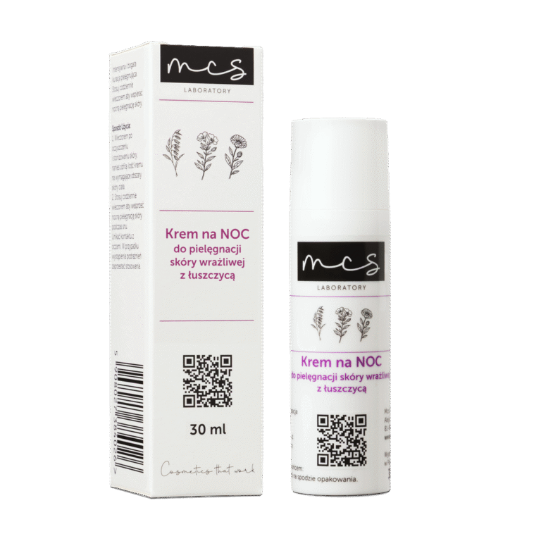 Krem na noc do pielęgnacji skóry wrażliwej z łuszczycą