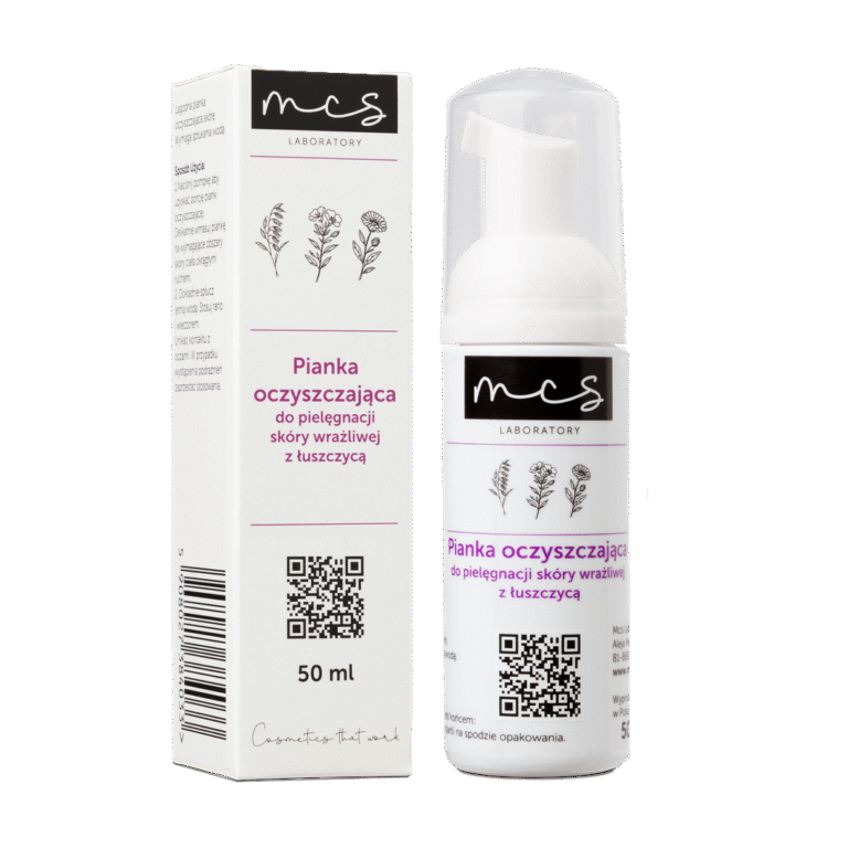 Pianka oczyszczająca do pielęgnacji skóry wrażliwej z łuszczycą