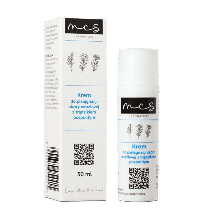 Krem do pielęgnacji skóry wrażliwej z trądzikiem pospolitym