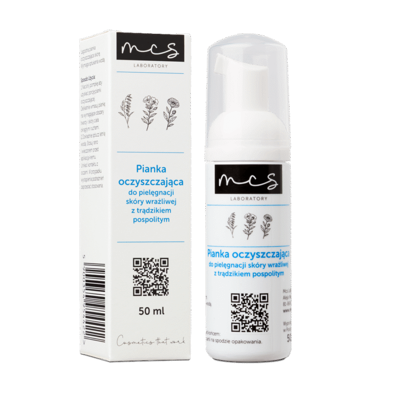 Pianka oczyszczająca do pielęgnacji skóry wrażliwej z trądzikiem pospolitym