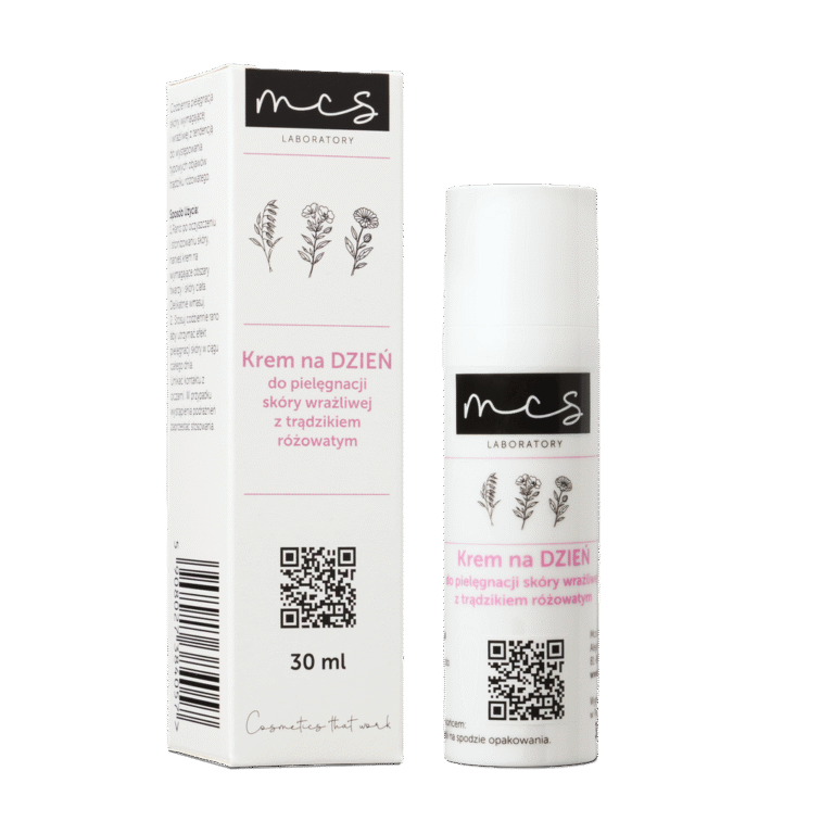 Krem na dzień do pielęgnacji skóry wrażliwej z trądzikiem różowatym